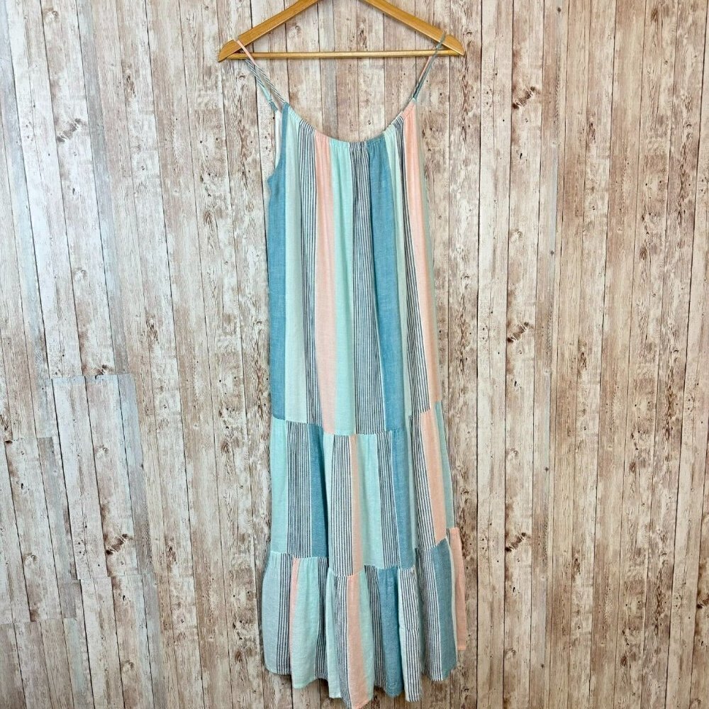 Rails Adora Highland Stripe Sleeveless Scoop Neck Midi Dress Size XS Women